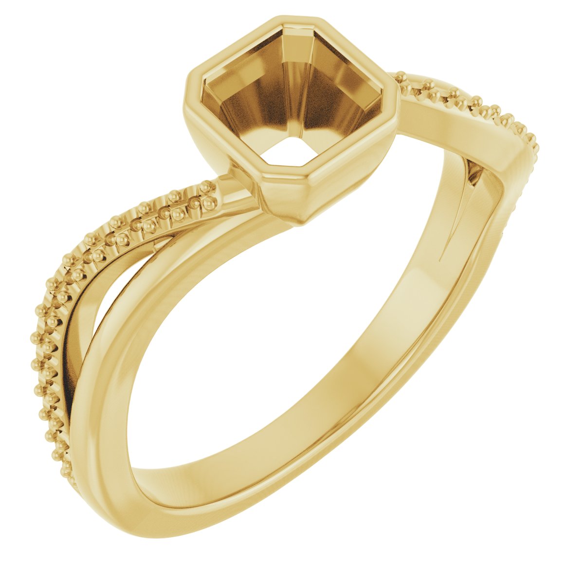 Bezel-Set Engagement Ring