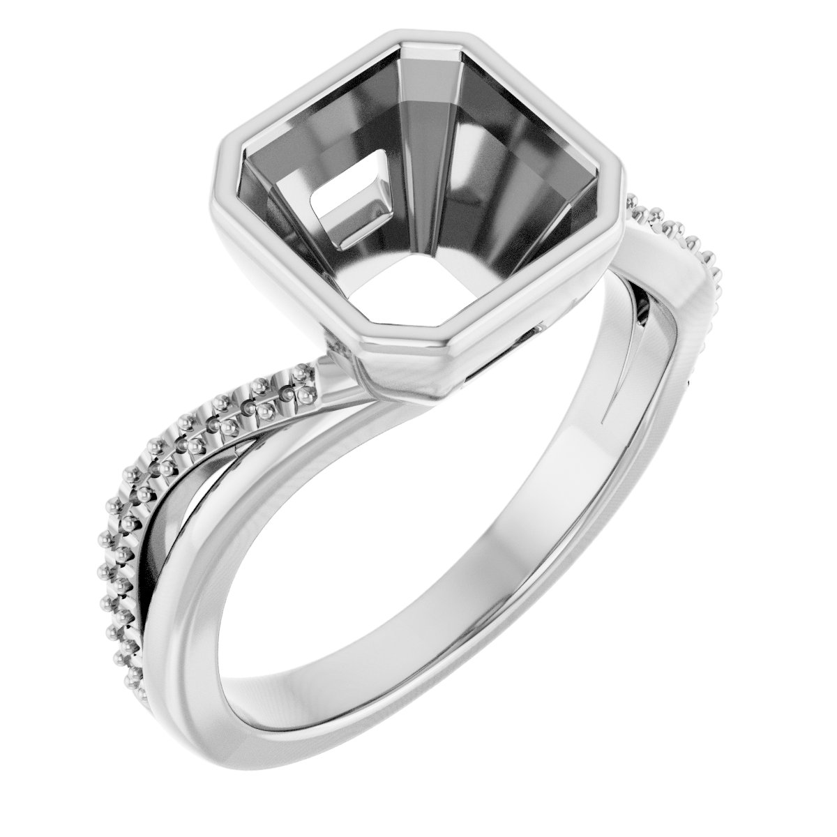Bezel-Set Engagement Ring