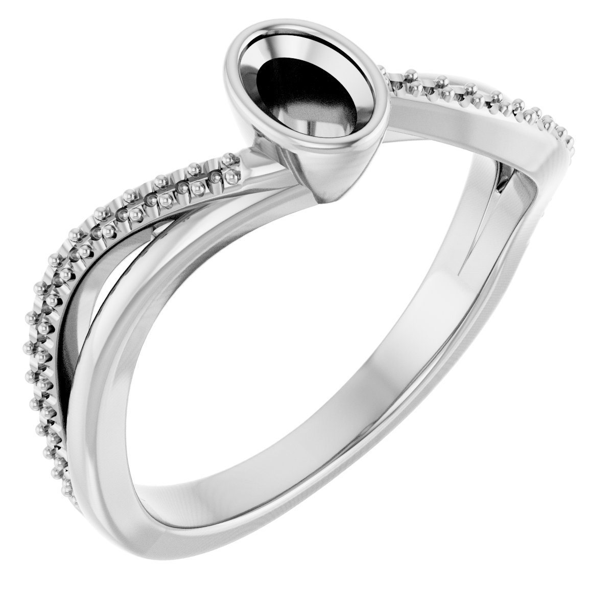 Bezel-Set Engagement Ring