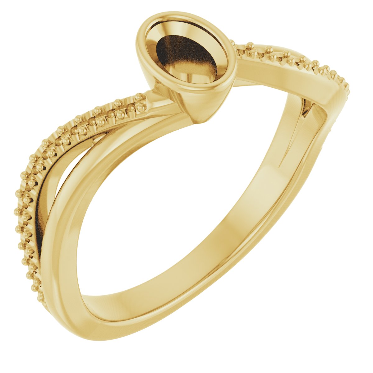 Bezel-Set Engagement Ring