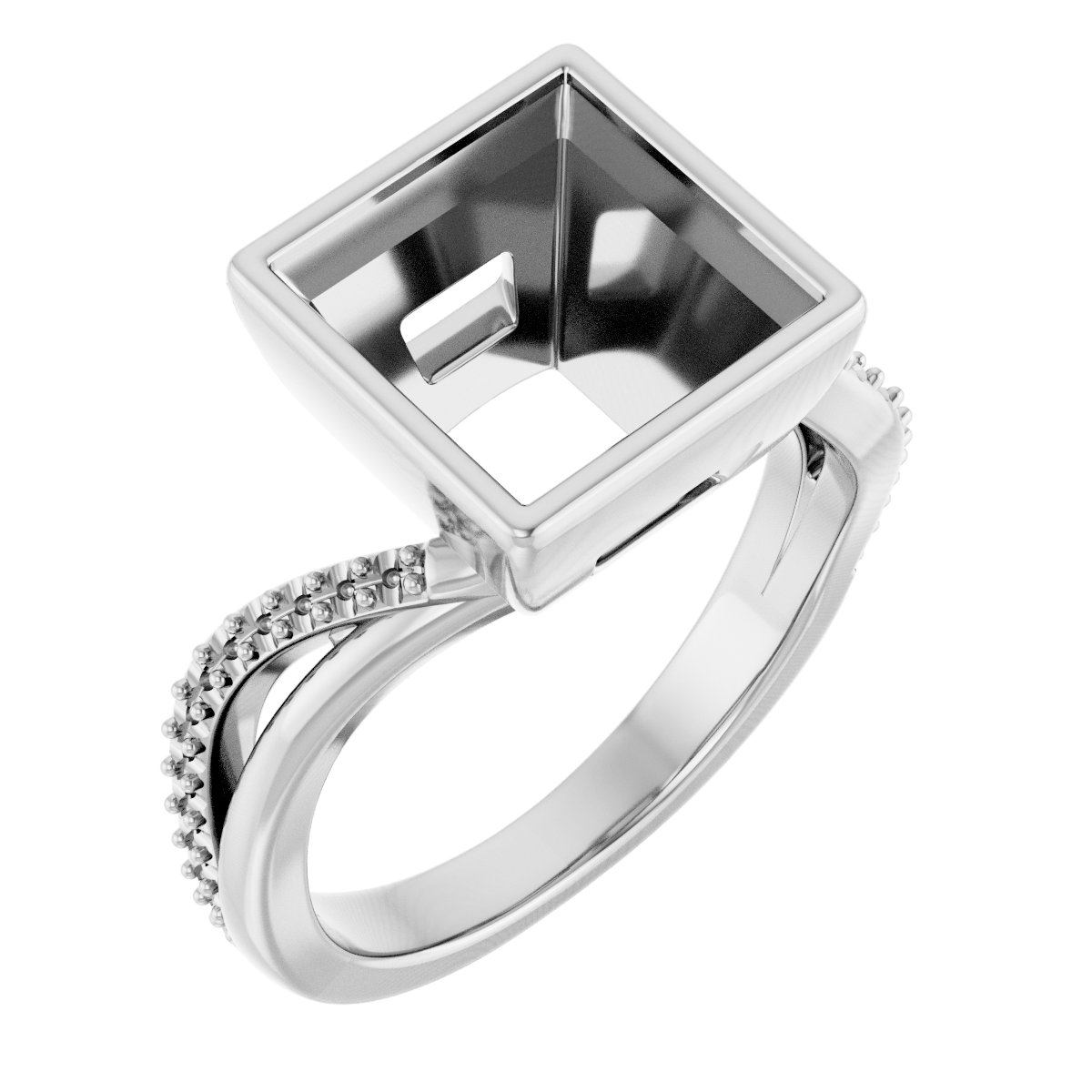 Bezel-Set Engagement Ring
