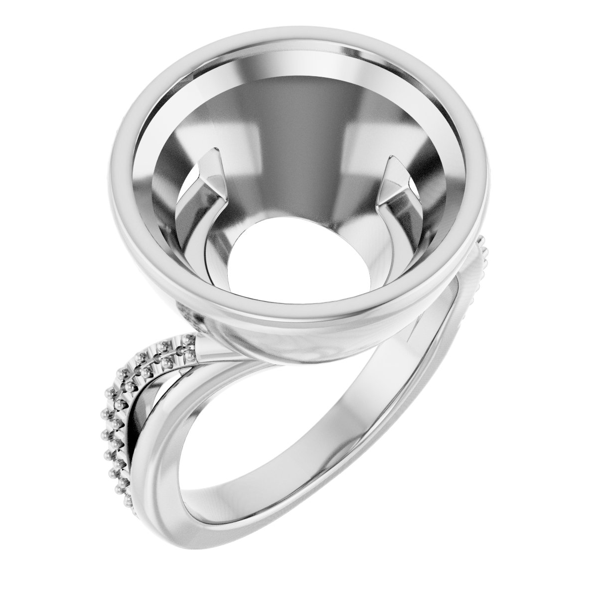 Bezel-Set Engagement Ring