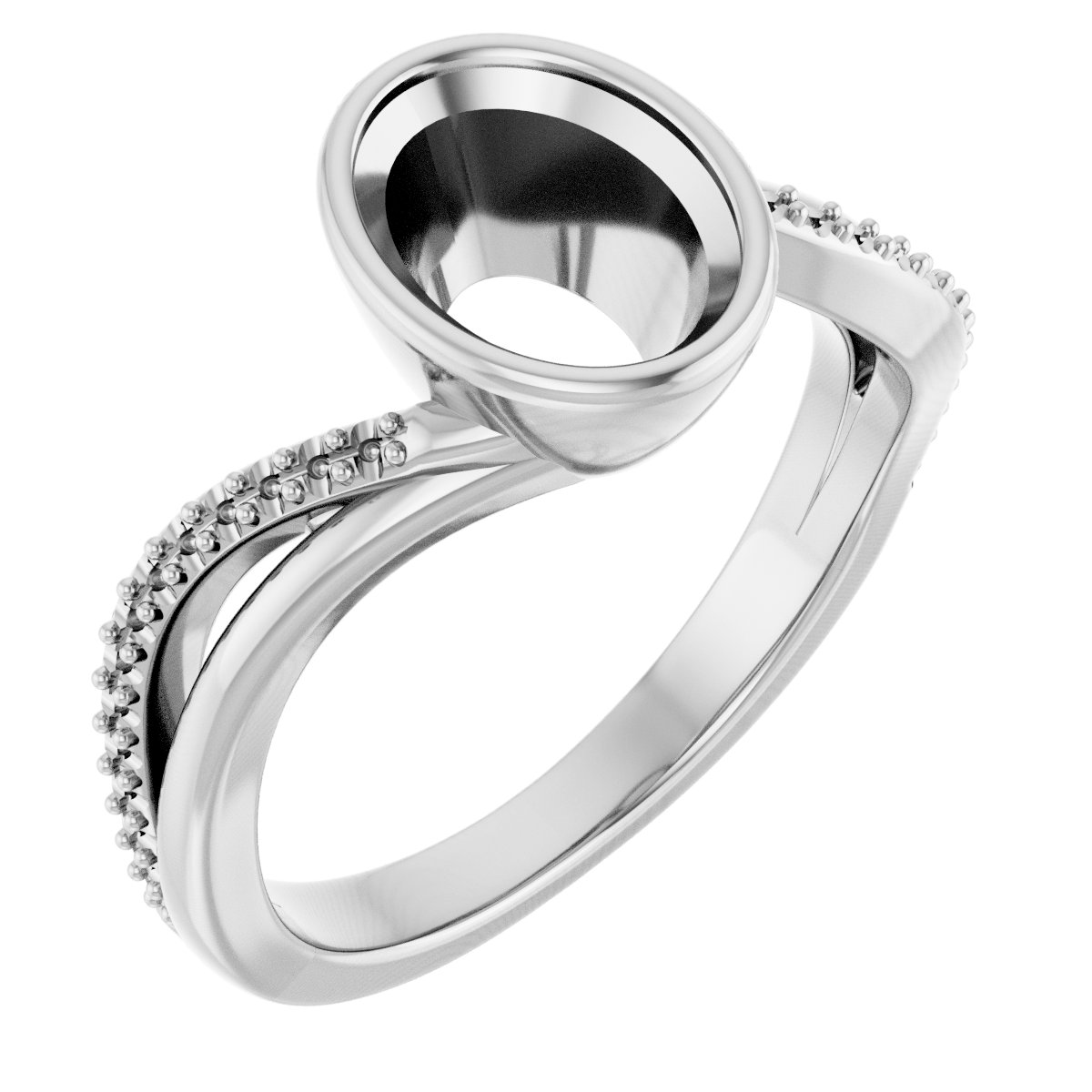 Bezel-Set Engagement Ring