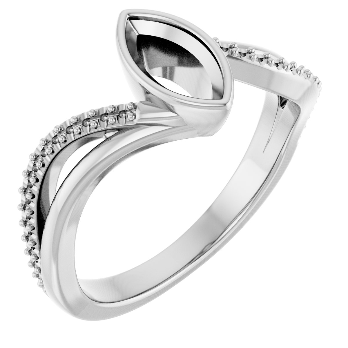 Bezel-Set Engagement Ring