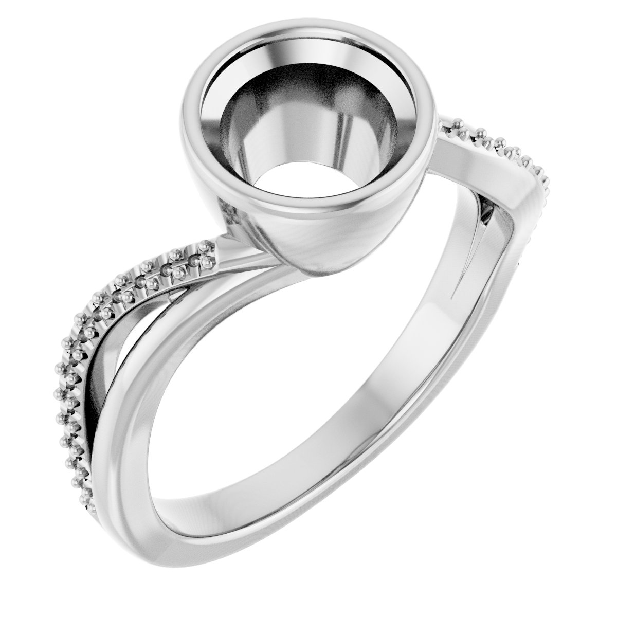 Bezel-Set Engagement Ring