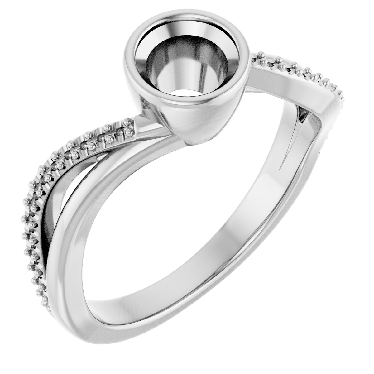 Bezel-Set Engagement Ring