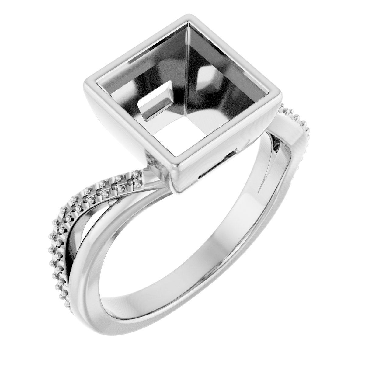 Bezel-Set Engagement Ring