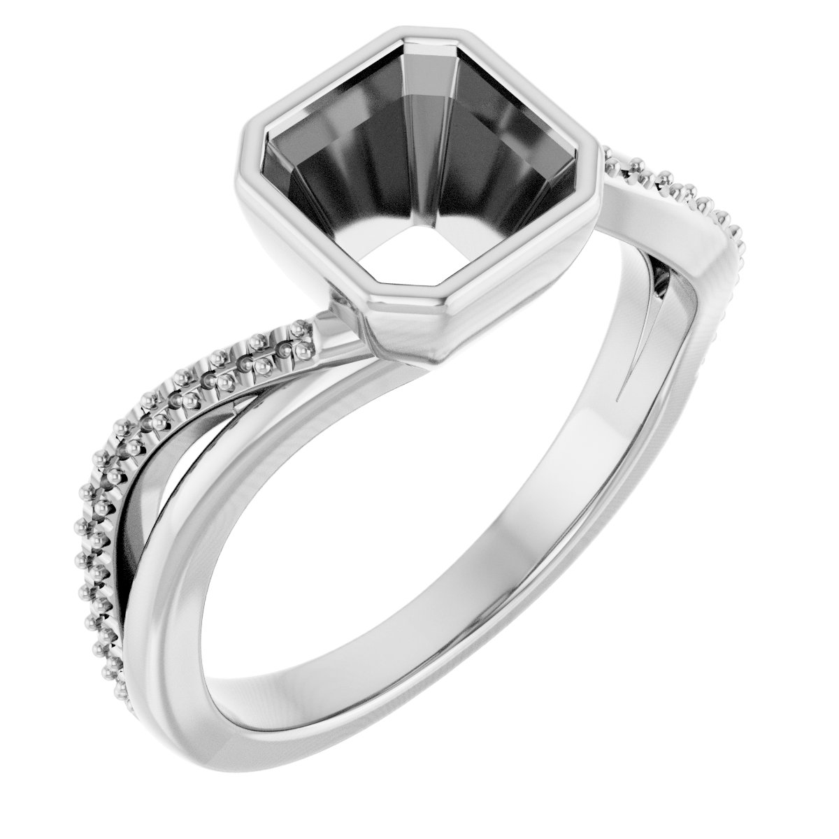 Bezel-Set Engagement Ring