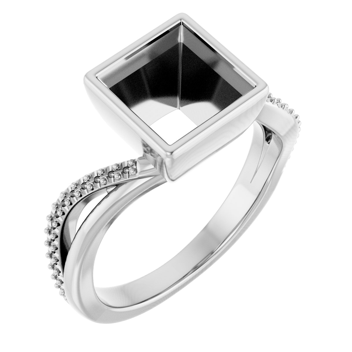 Bezel-Set Engagement Ring