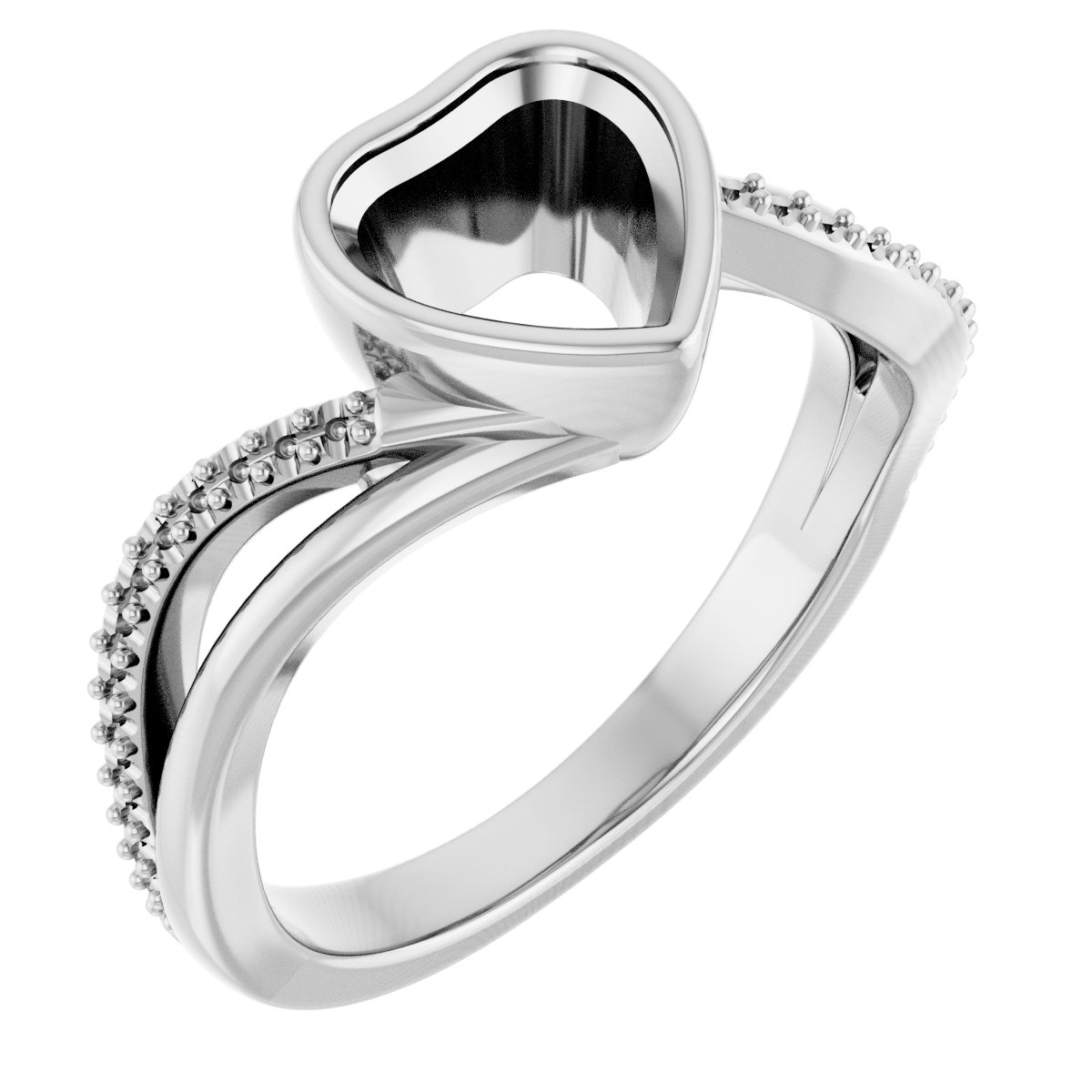 Bezel-Set Engagement Ring
