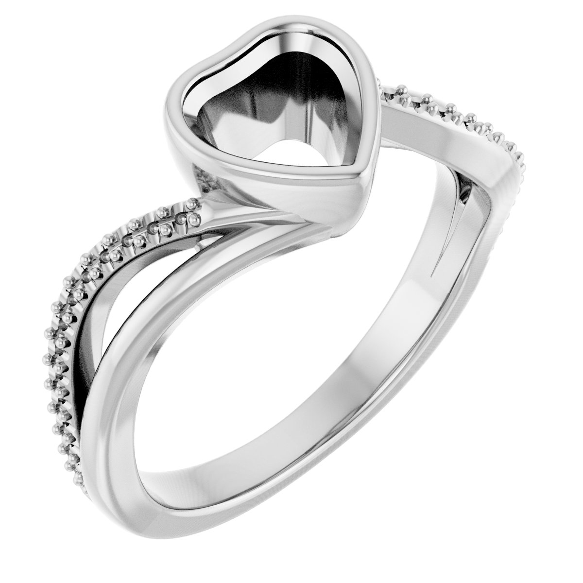 Bezel-Set Engagement Ring