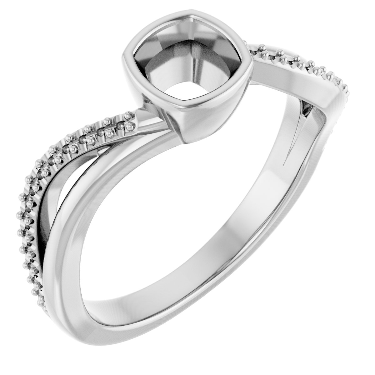 Bezel-Set Engagement Ring
