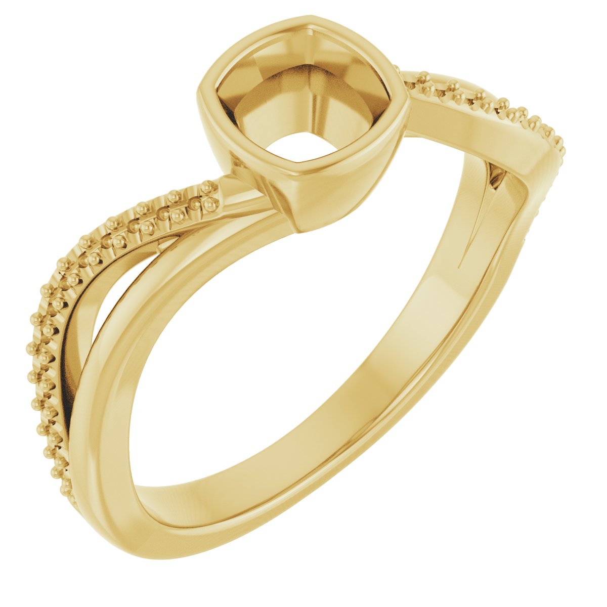 Bezel-Set Engagement Ring