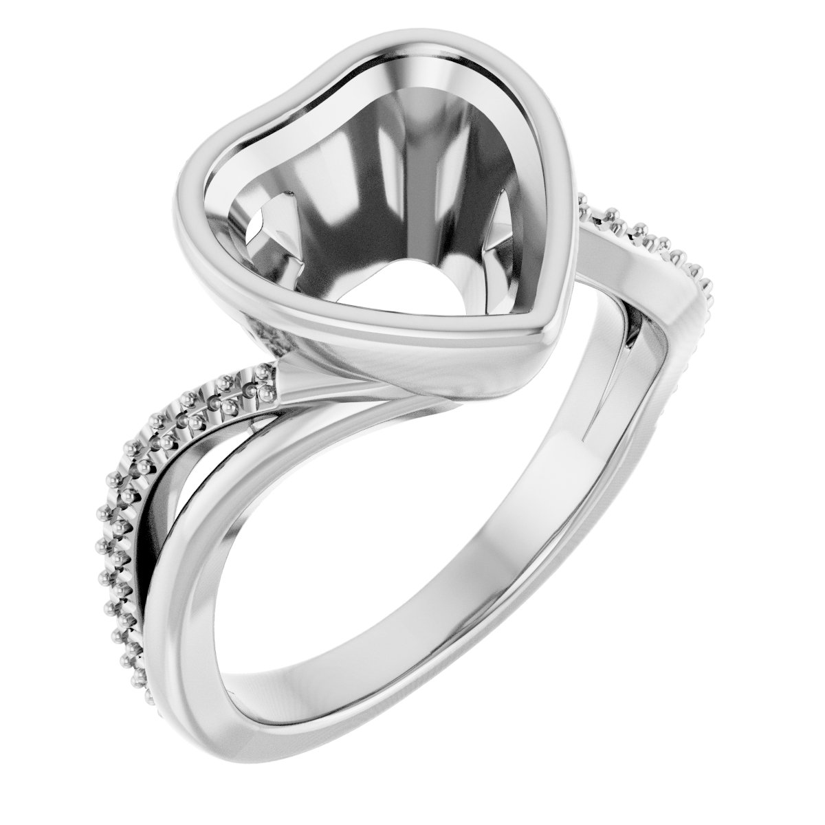 Bezel-Set Engagement Ring