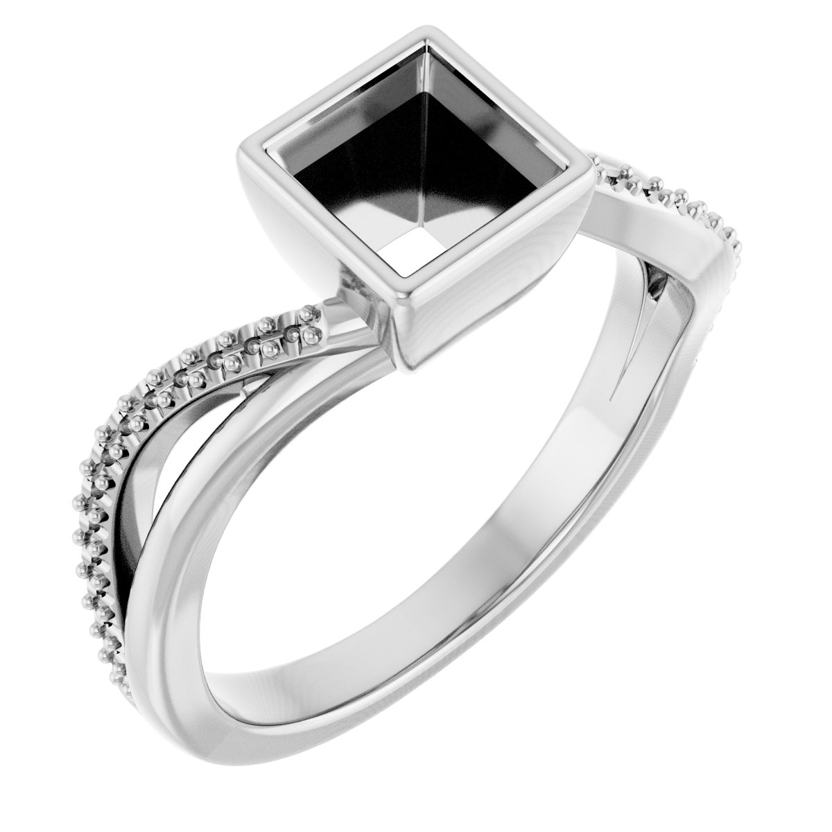 Bezel-Set Engagement Ring