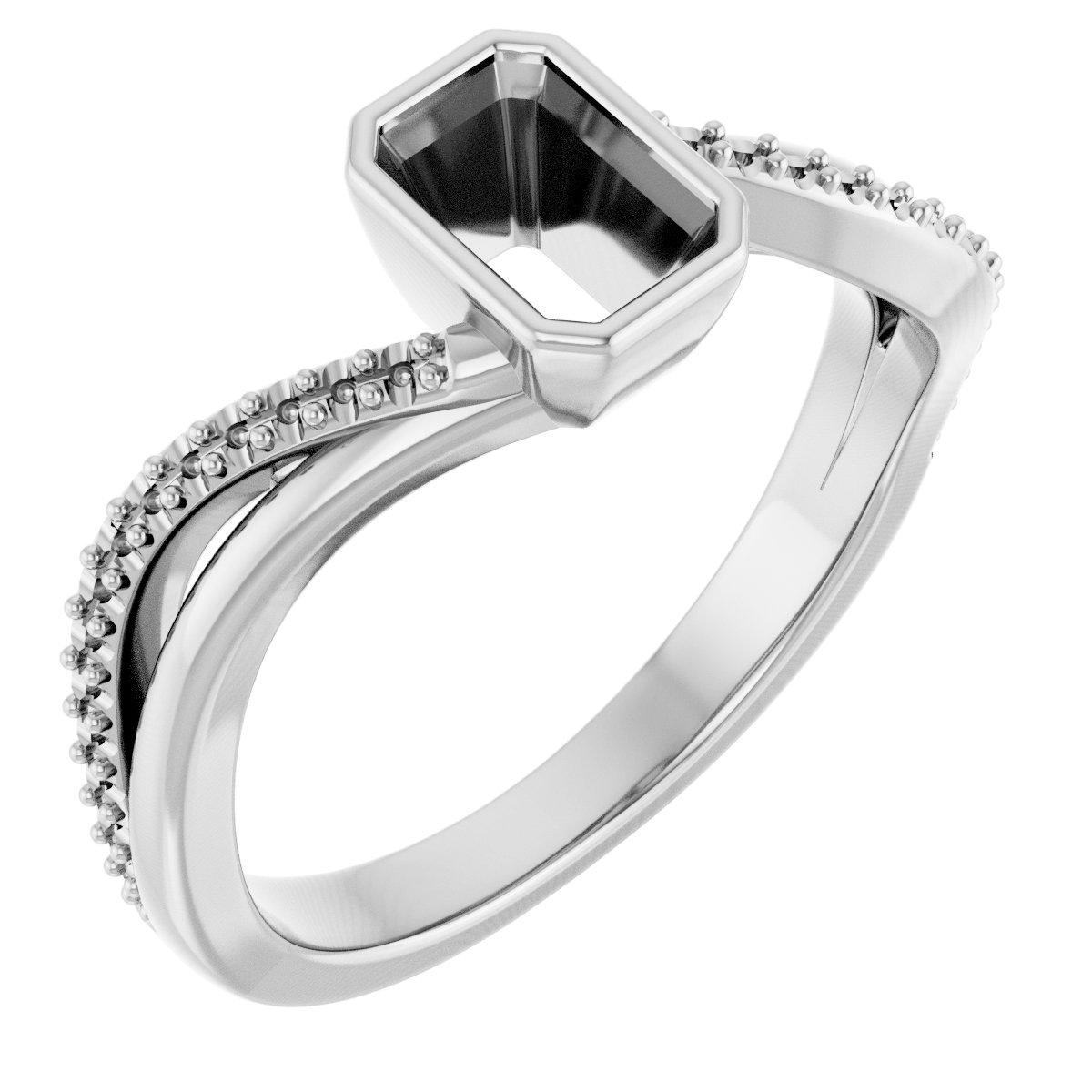 Bezel-Set Engagement Ring