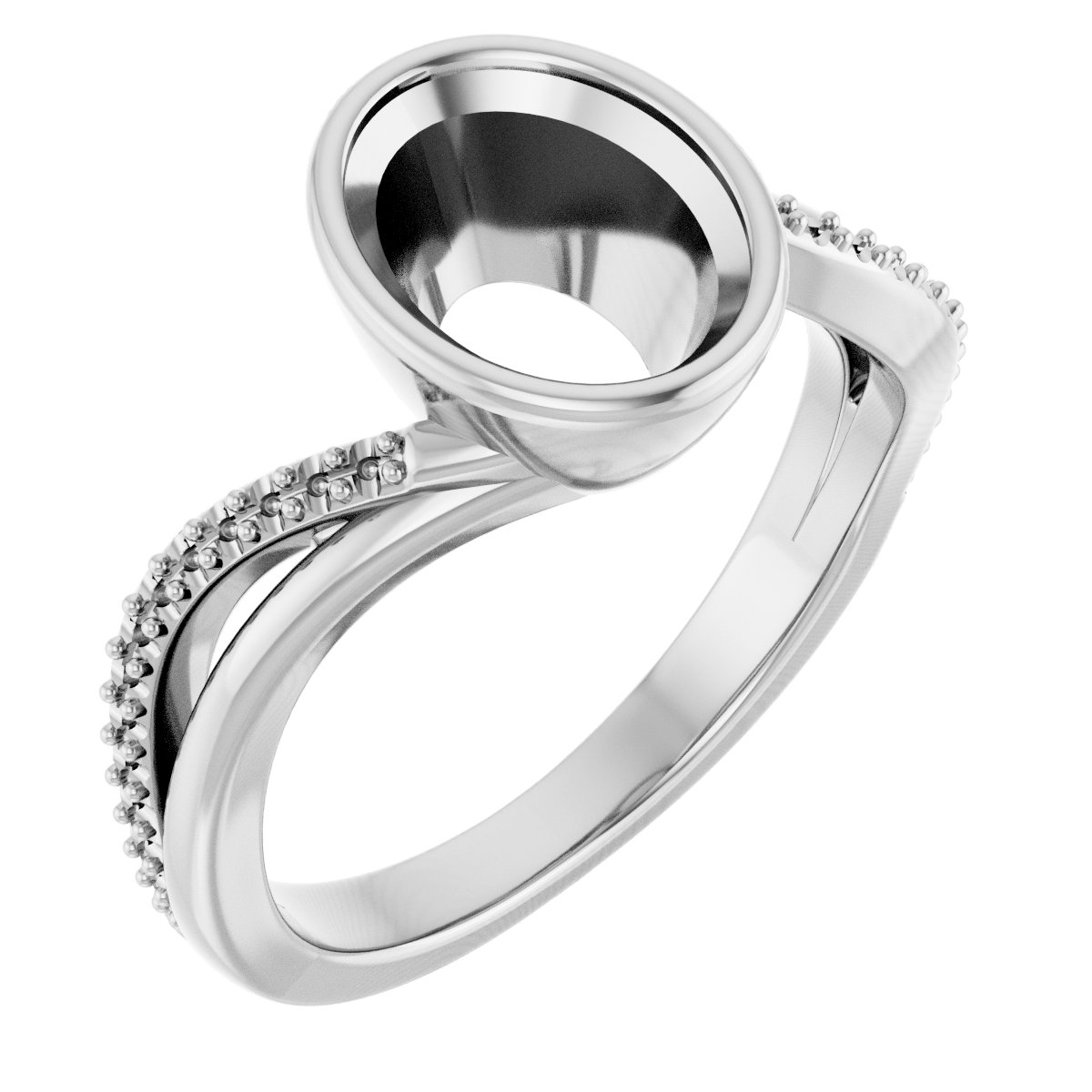 Bezel-Set Engagement Ring