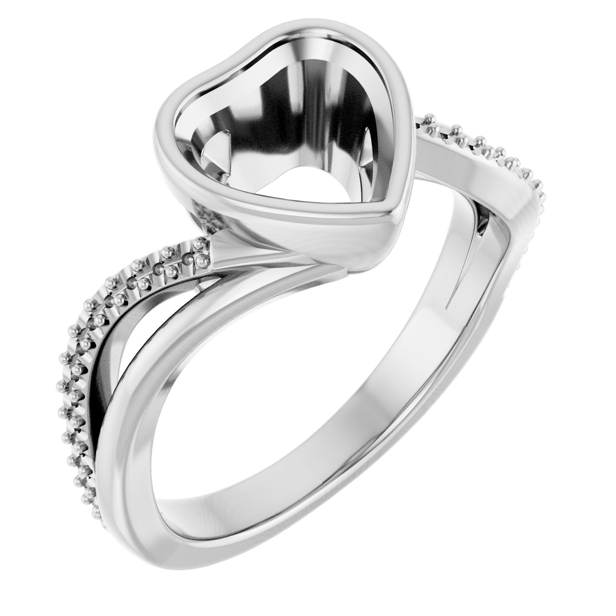 Bezel-Set Engagement Ring