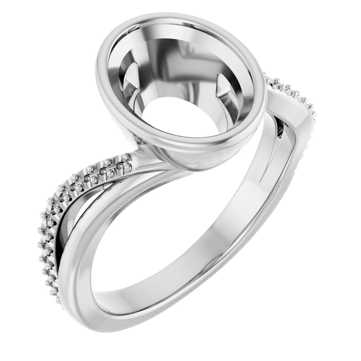 Bezel-Set Engagement Ring