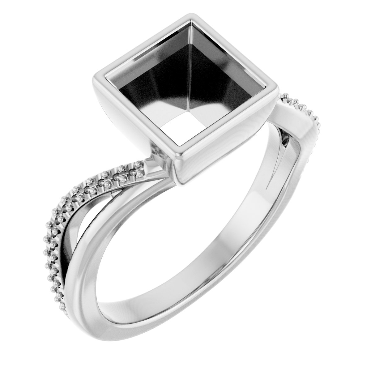 Bezel-Set Engagement Ring