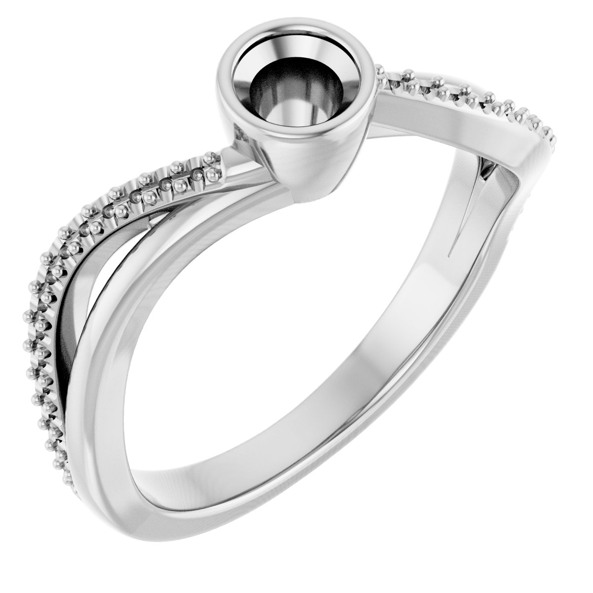 Bezel-Set Engagement Ring
