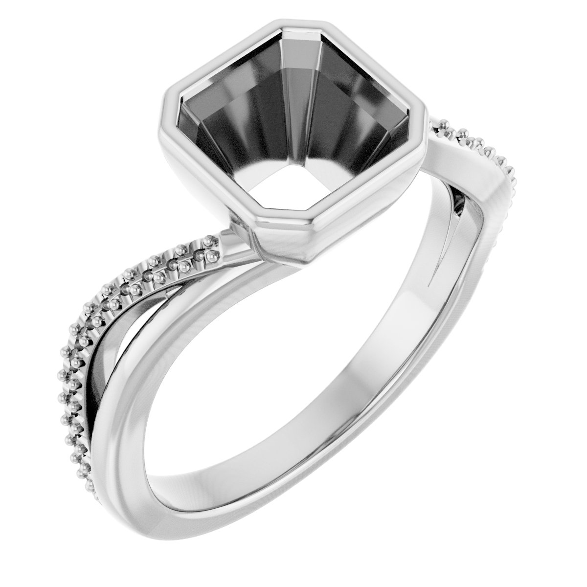 Bezel-Set Engagement Ring