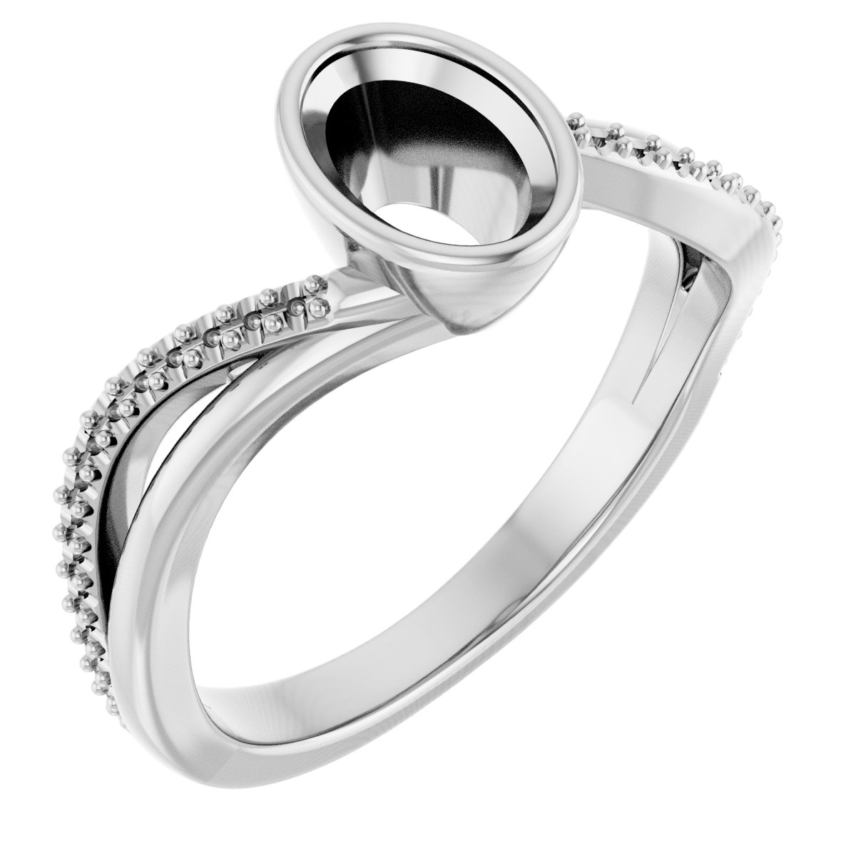 Bezel-Set Engagement Ring
