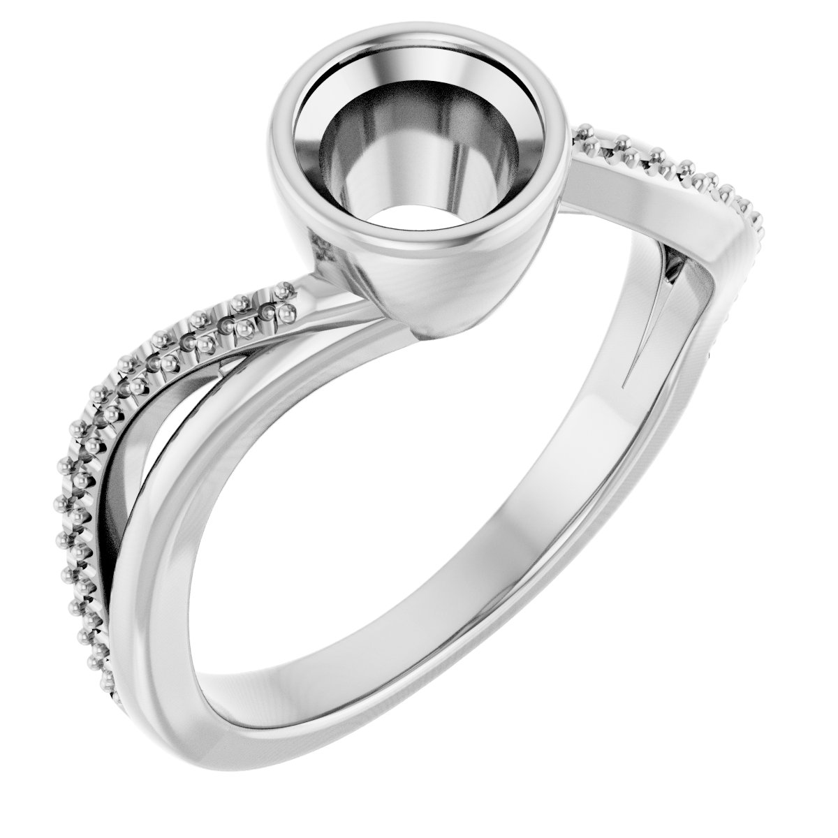 Bezel-Set Engagement Ring