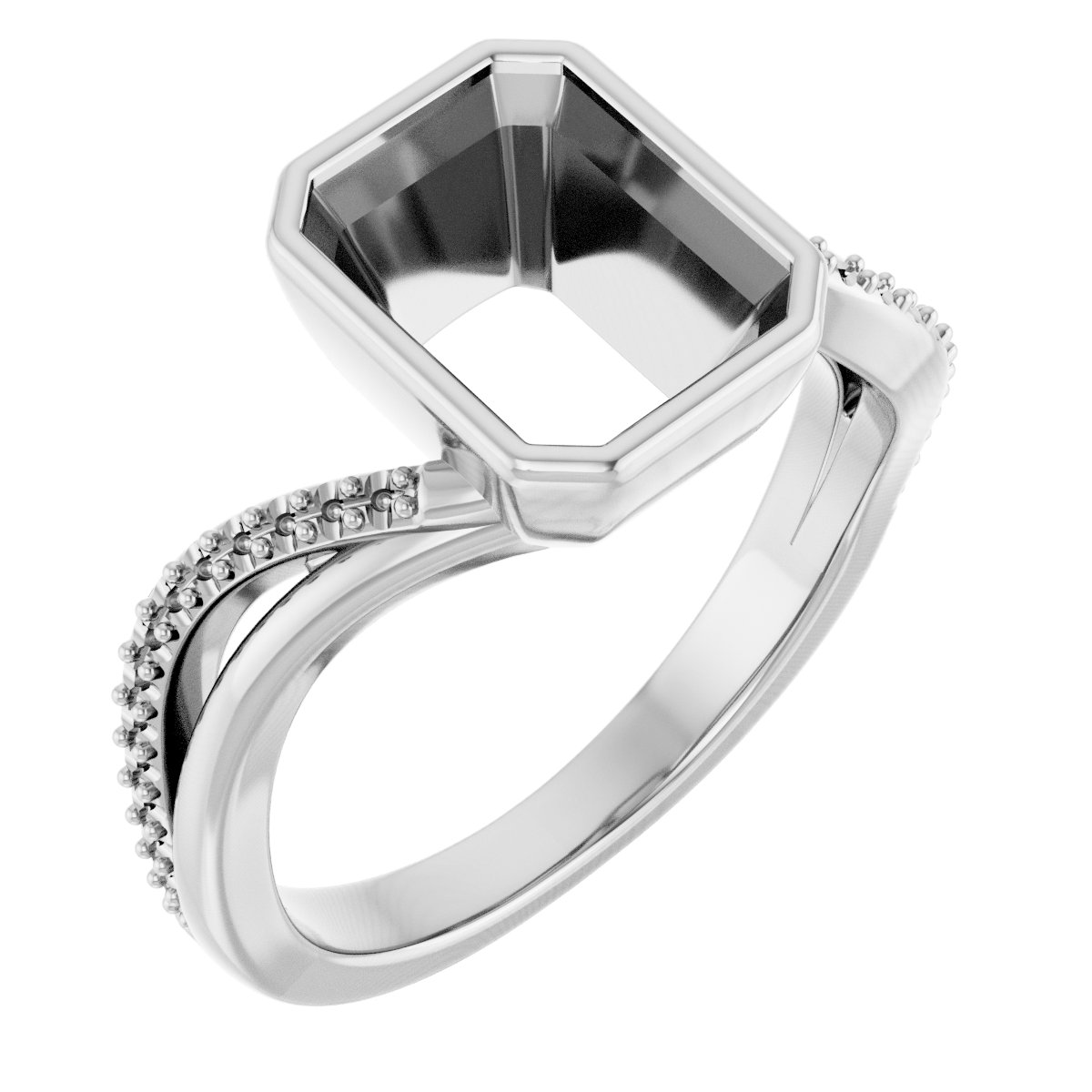 Bezel-Set Engagement Ring