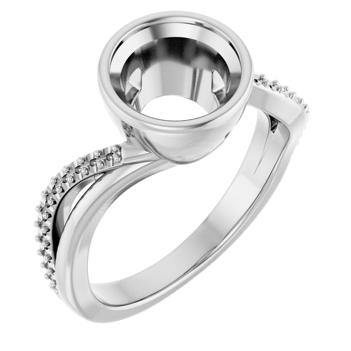 Bezel-Set Engagement Ring