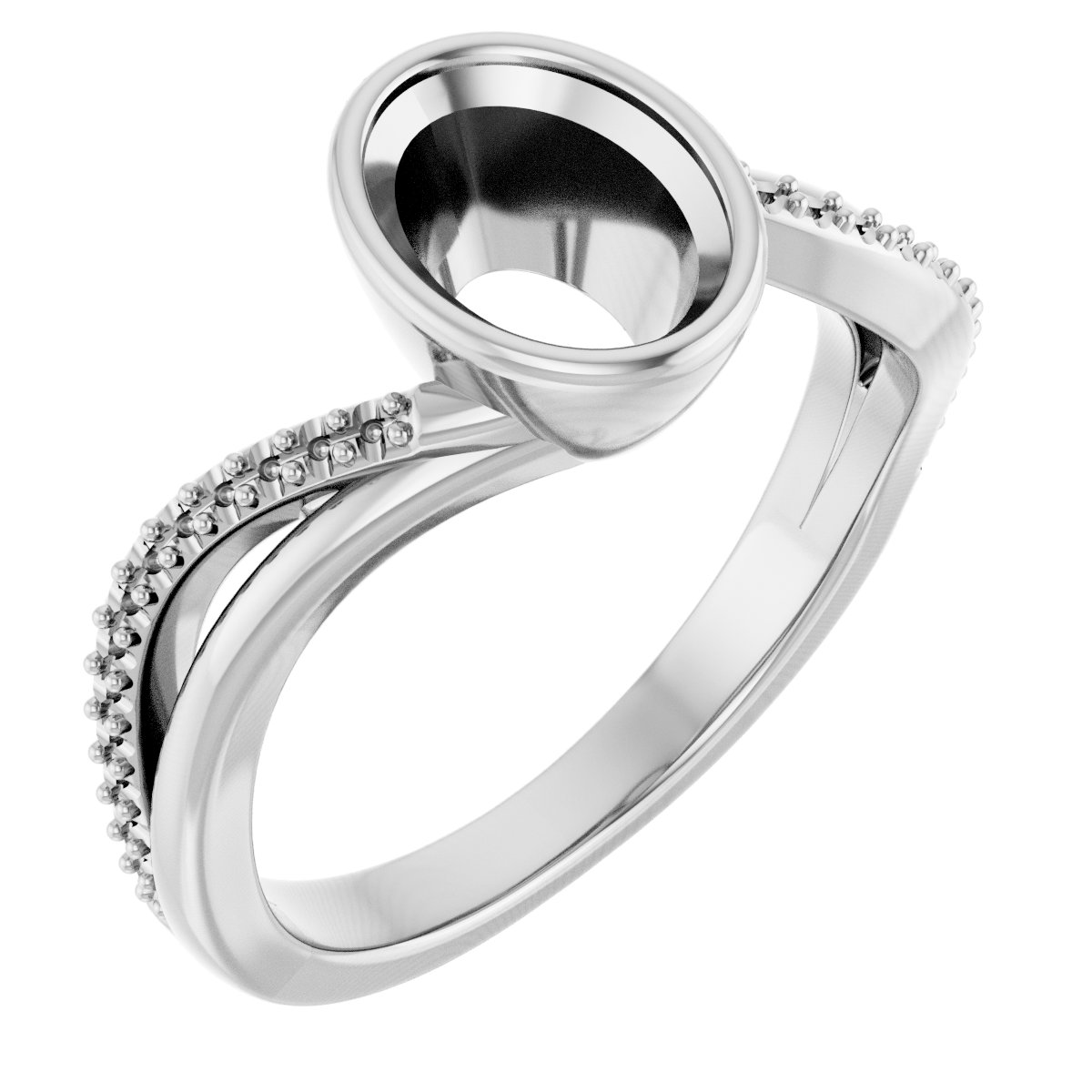 Bezel-Set Engagement Ring