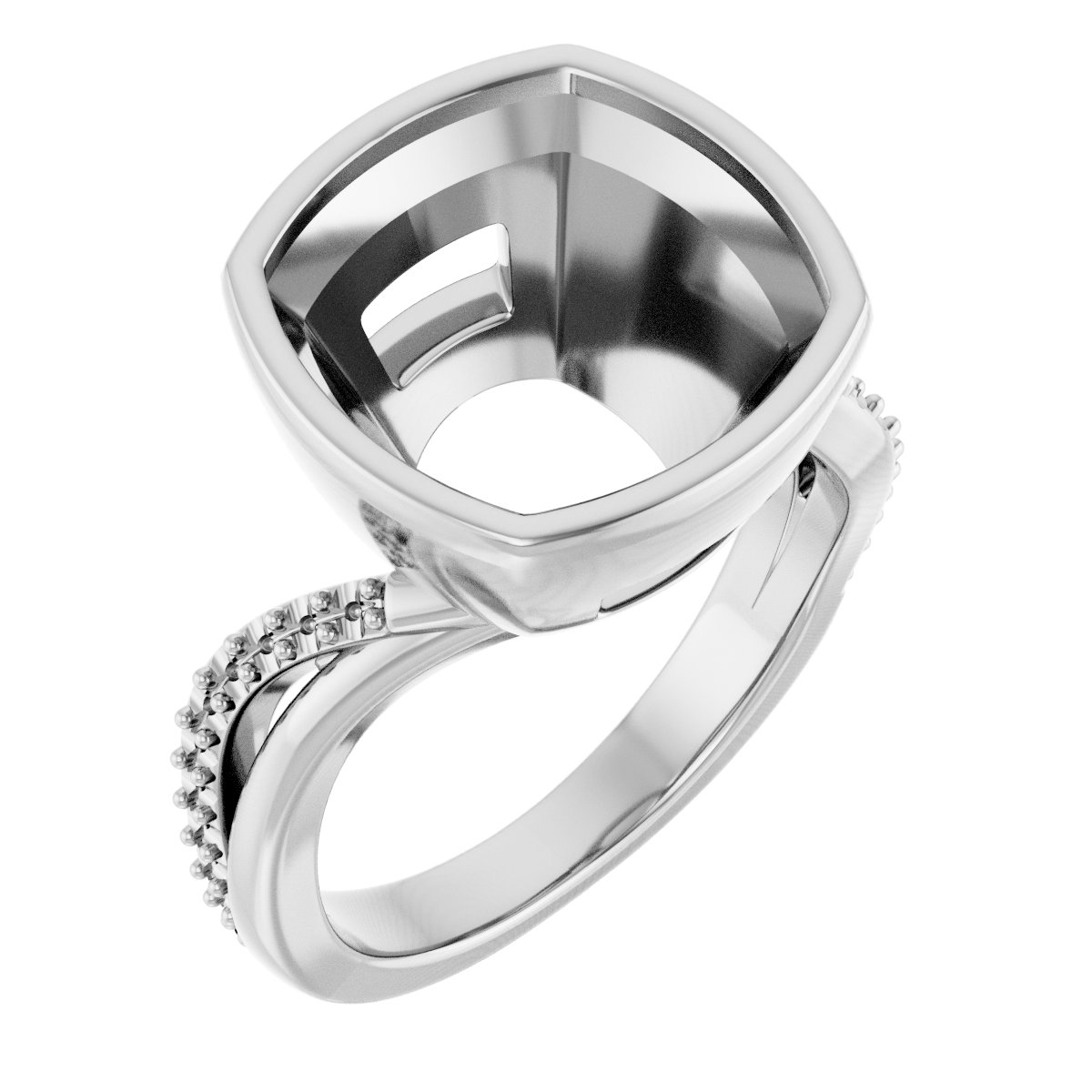 Bezel-Set Engagement Ring