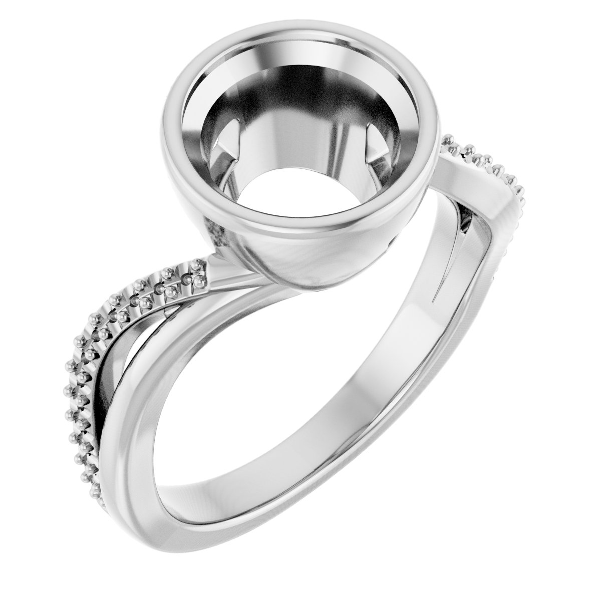 Bezel-Set Engagement Ring