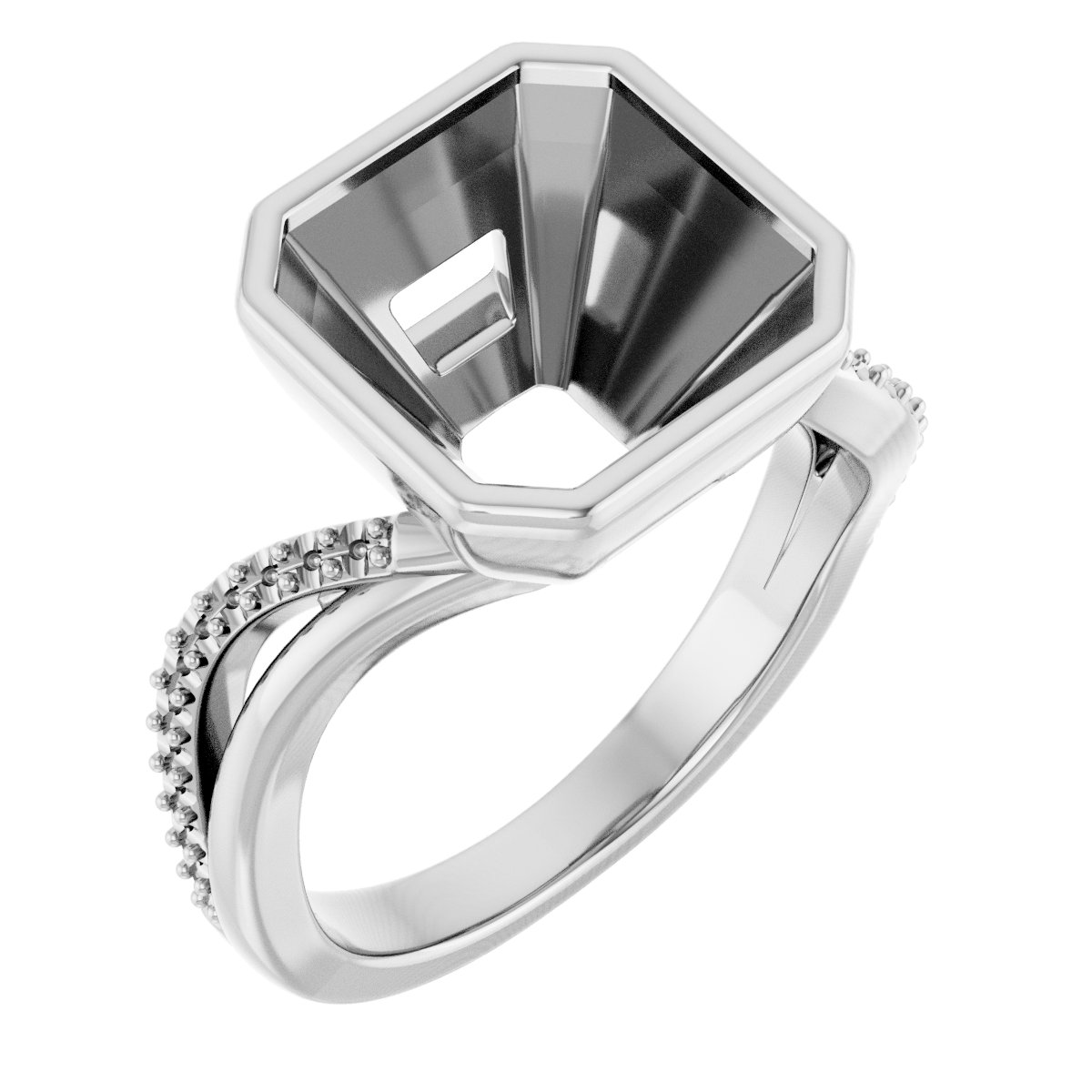 Bezel-Set Engagement Ring