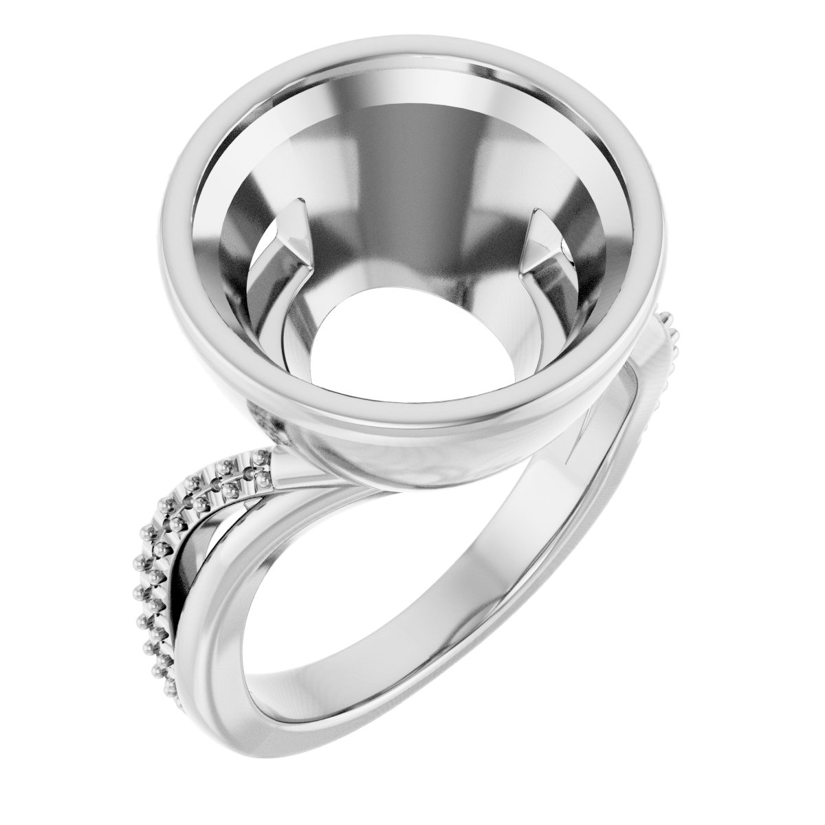 Bezel-Set Engagement Ring