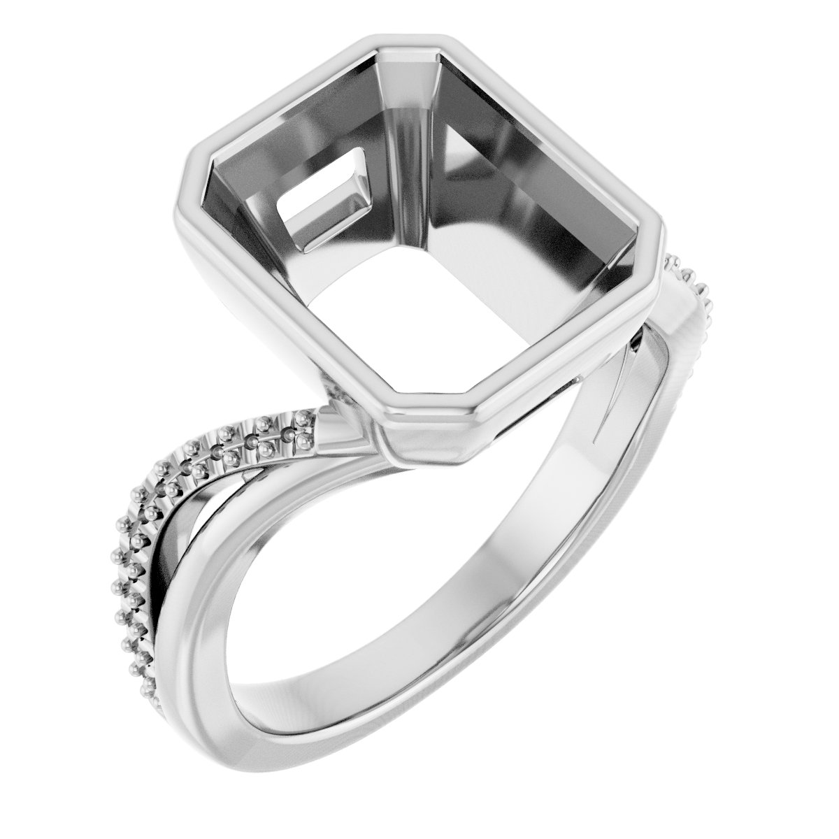 Bezel-Set Engagement Ring