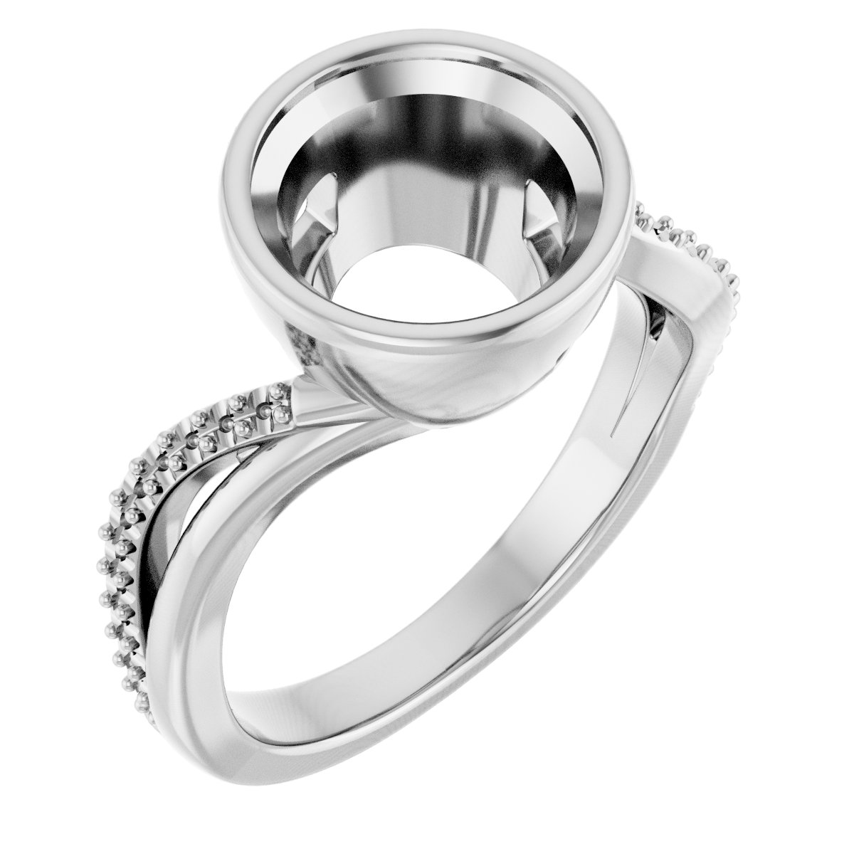 Bezel-Set Engagement Ring