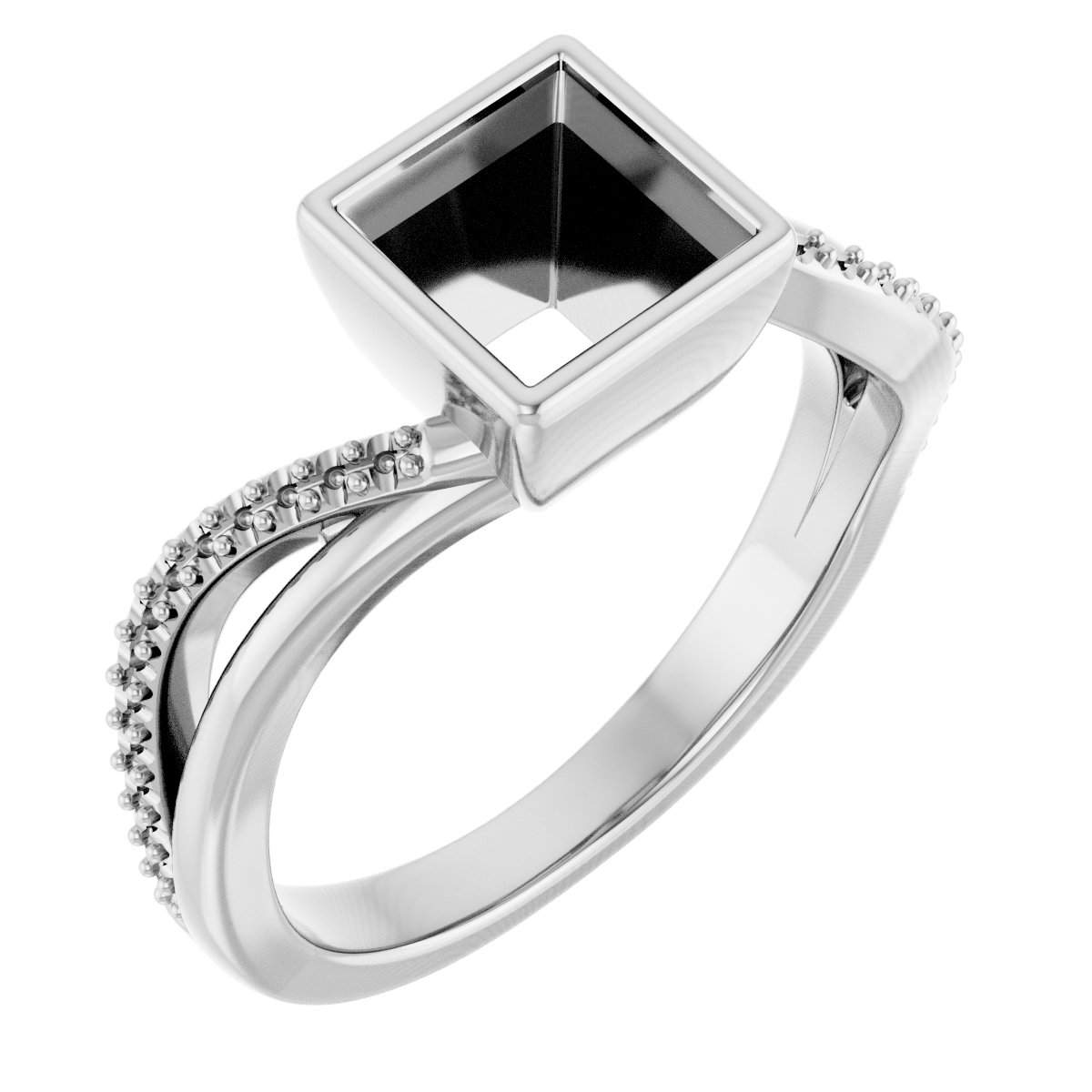 Bezel-Set Engagement Ring