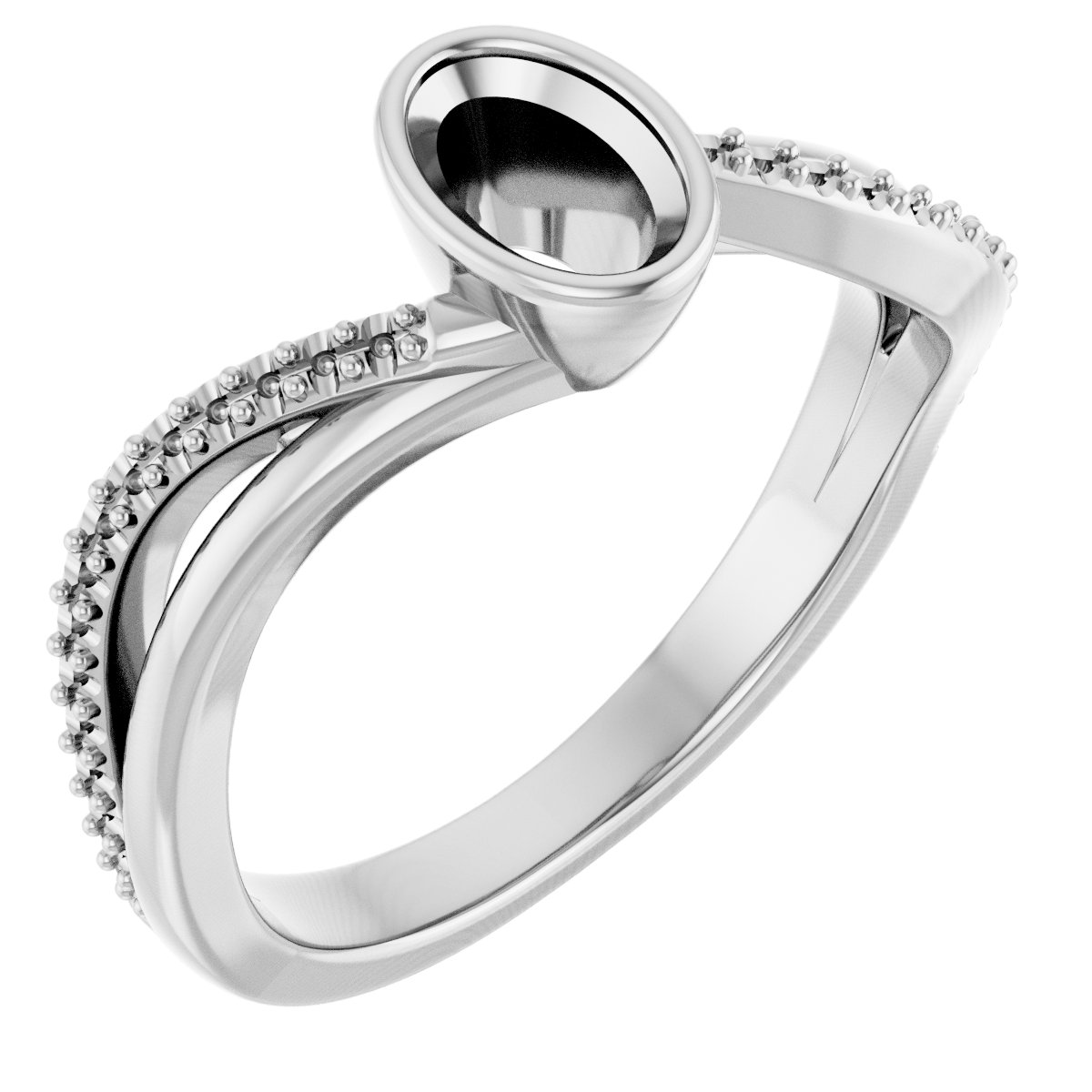 Bezel-Set Engagement Ring