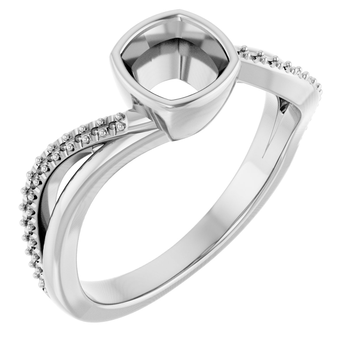 Bezel-Set Engagement Ring