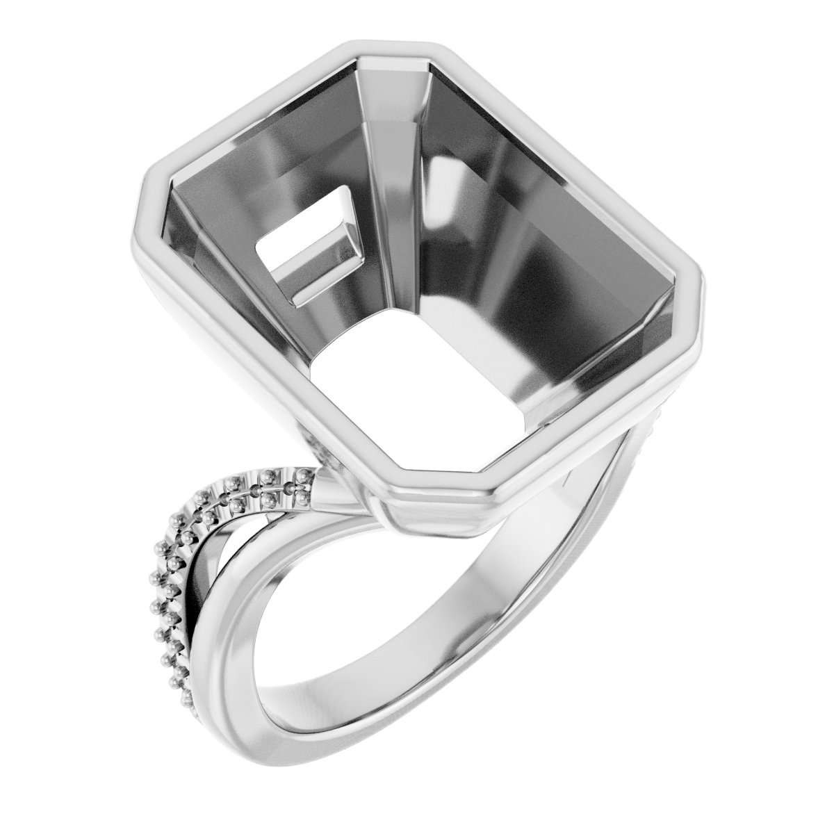 Bezel-Set Engagement Ring