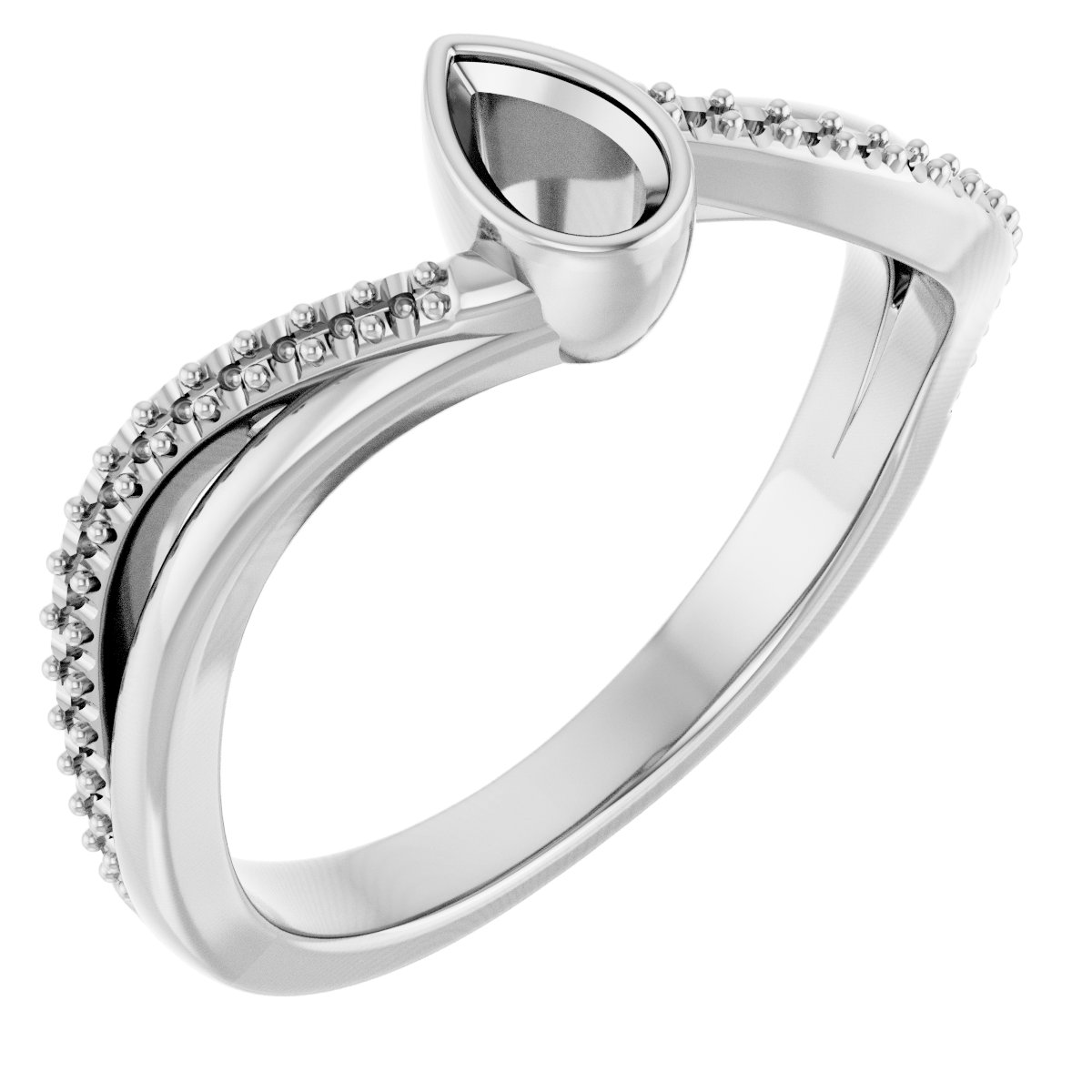 Bezel-Set Engagement Ring