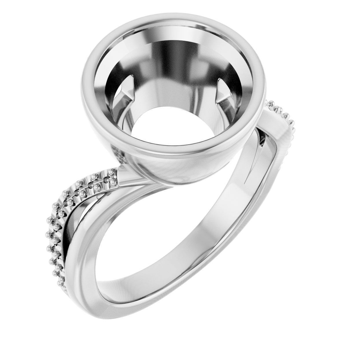 Bezel-Set Engagement Ring