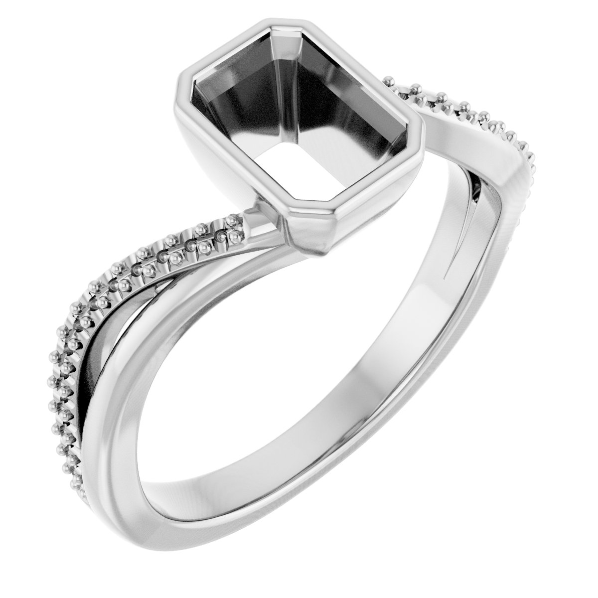 Bezel-Set Engagement Ring