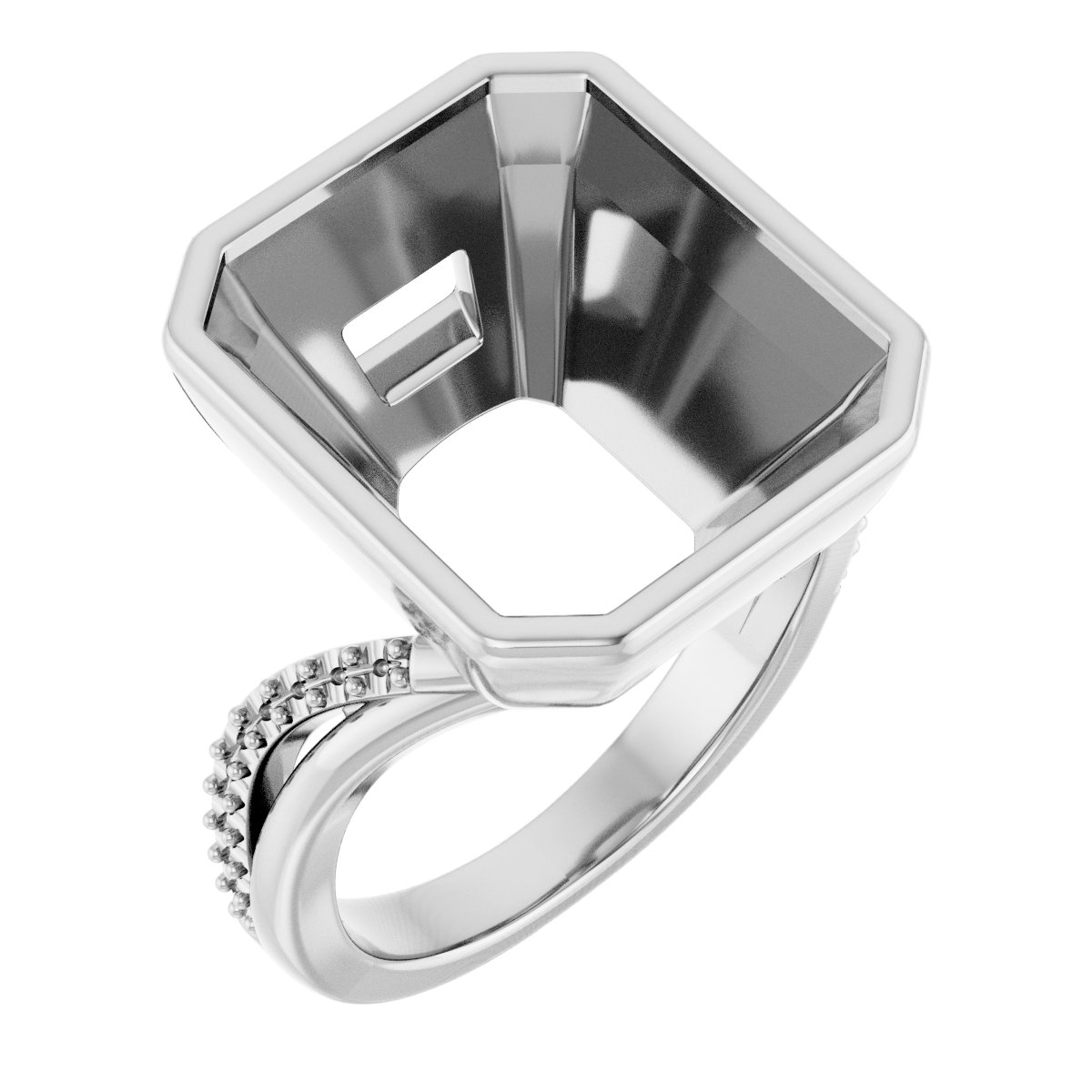 Bezel-Set Engagement Ring