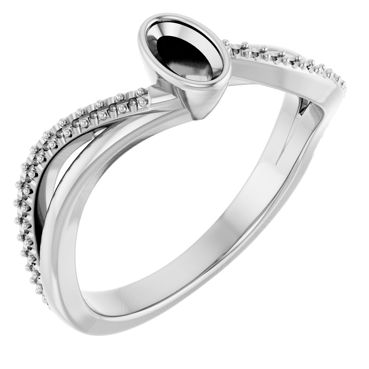 Bezel-Set Engagement Ring