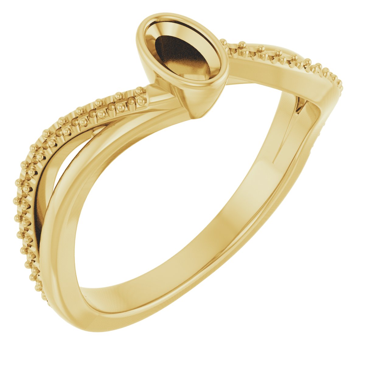 Bezel-Set Engagement Ring