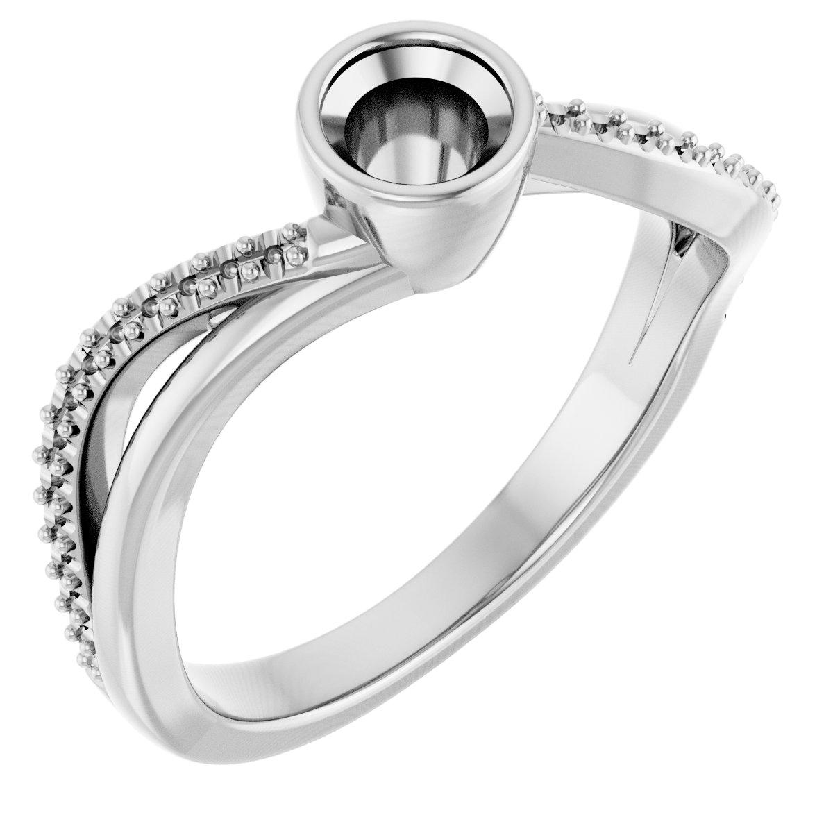 Bezel-Set Engagement Ring