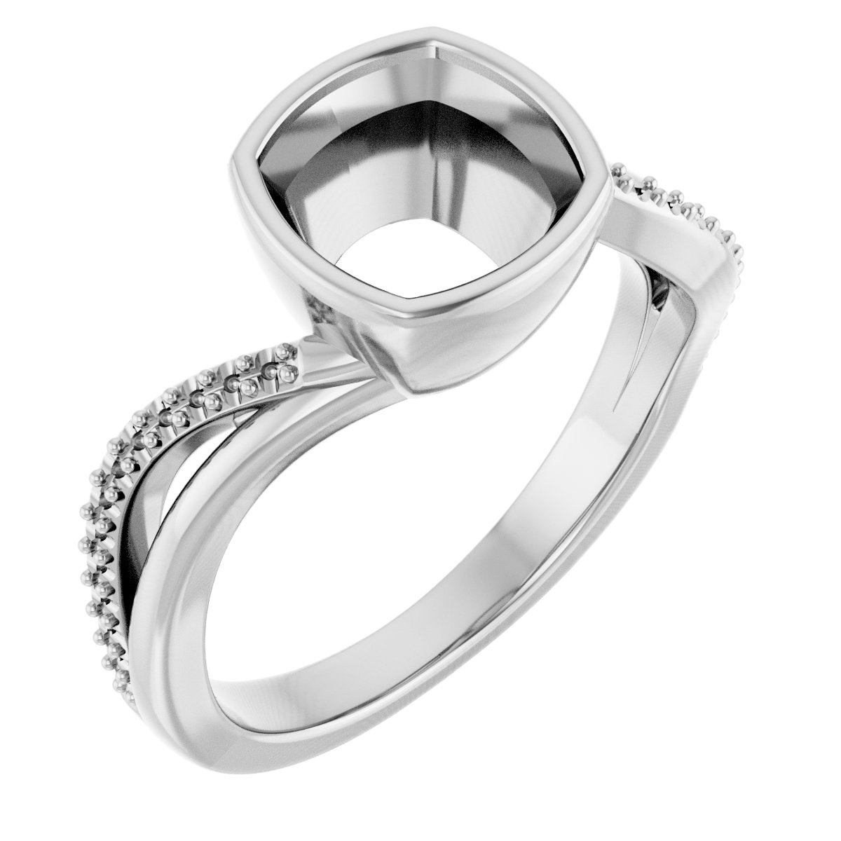 Bezel-Set Engagement Ring
