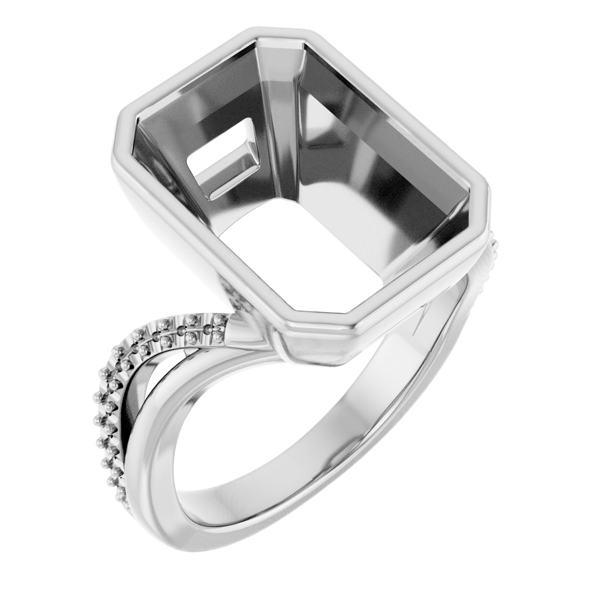 Bezel-Set Engagement Ring